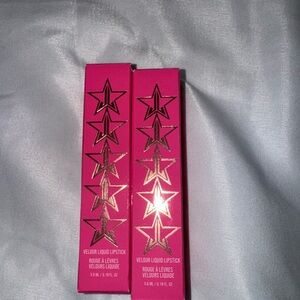 Jeffree Star Pink Lipstick with Metallic Star Design